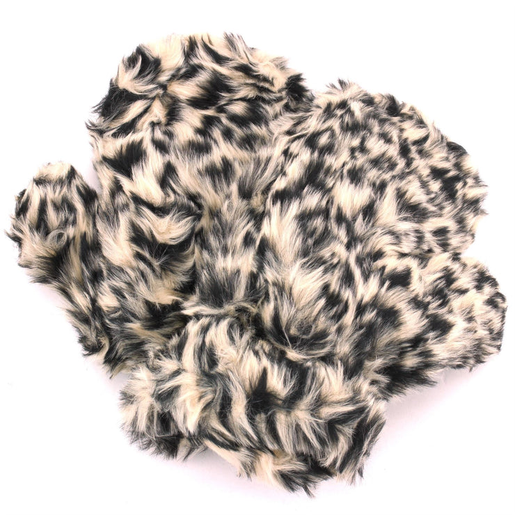 Fur Ladies Mittens - Leopard