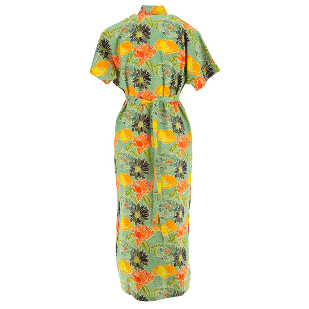 Mandarin Maxi Dress - Retro Floral