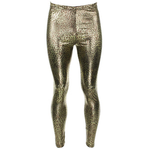 Skinnende meggings - leopard