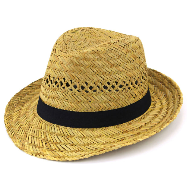 Straw Trilby Hat