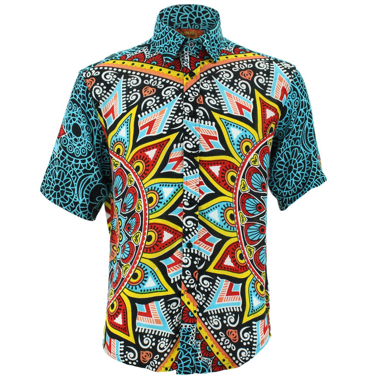 Regular Fit Short Sleeve Shirt - Carnival Mandala