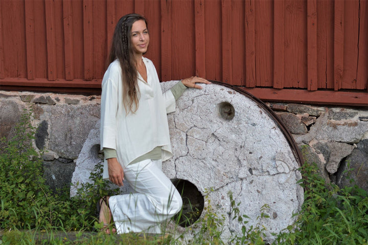 Woven Blouse Shirt - Off White