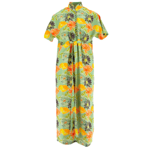 Mandarin Maxi Dress - Retro Floral