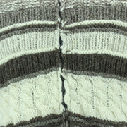 Chunky Wool Multi Knit Hoodie - Natural