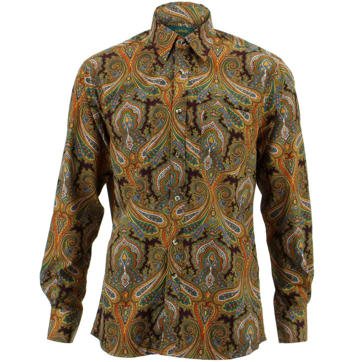 Regular Fit Long Sleeve Shirt - Oriental Paisley