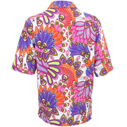 Short Sleeve Tropical Hawaiian Shirt - Pink