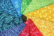 Fat Quarter - 10 Pieces of 19" x 20" Cotton Batik