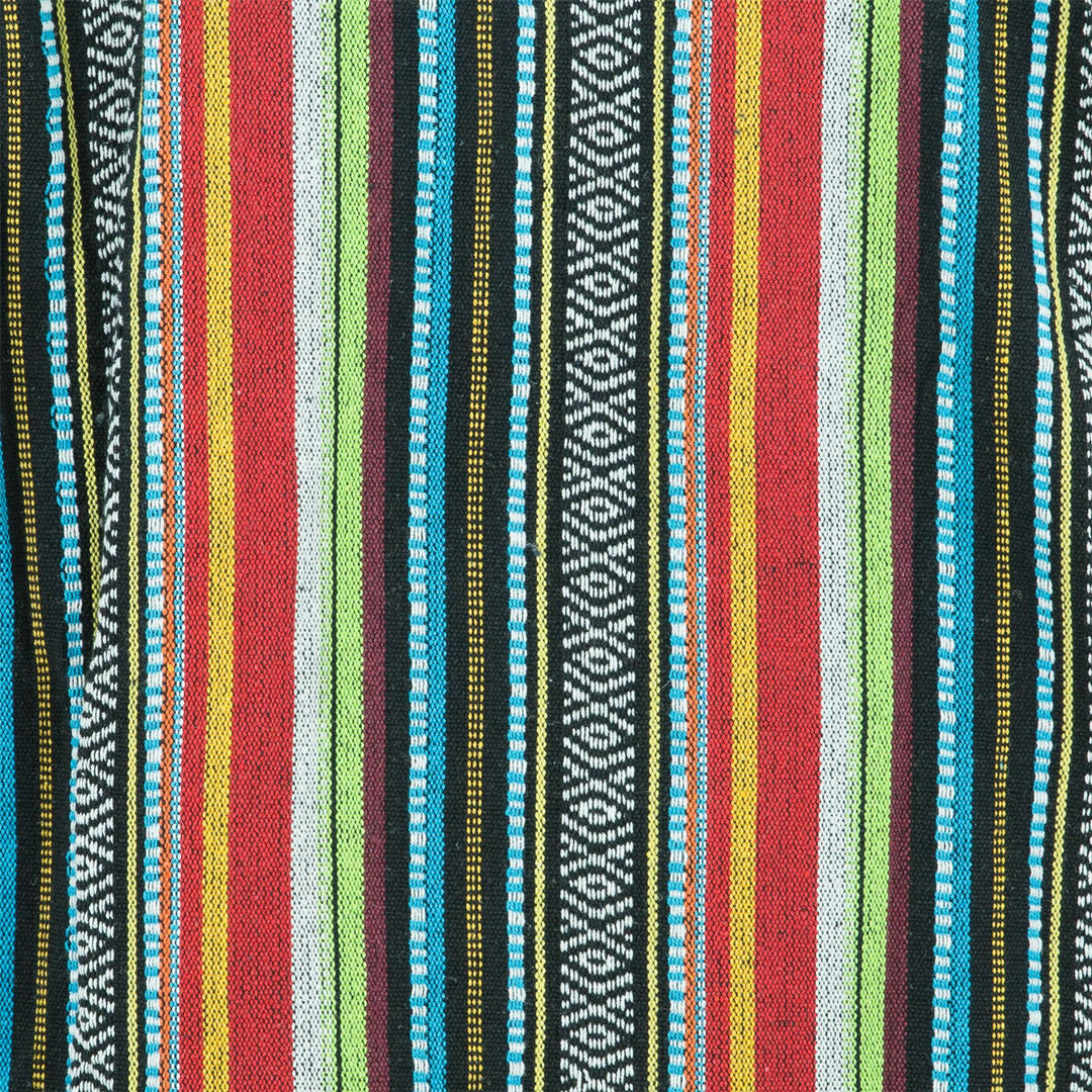 Woven Cotton Grandad Shirt - Mexican Diamond