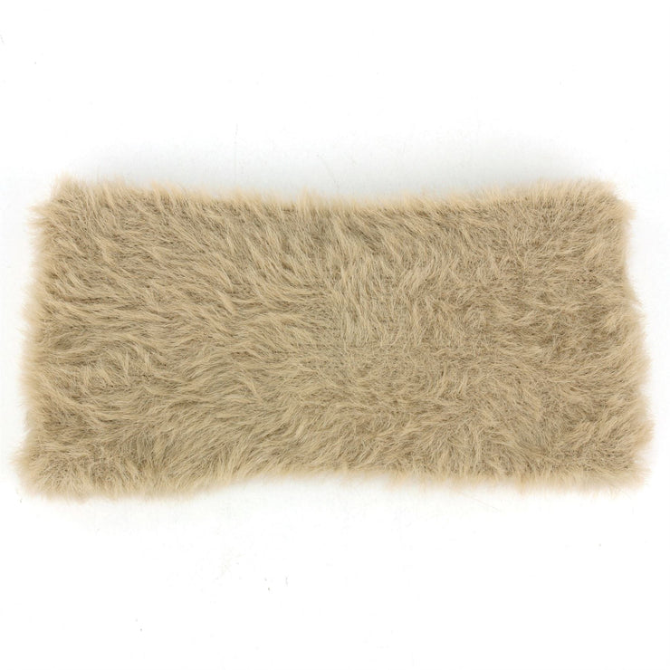 Bowknot Faux Fur Headband - Beige