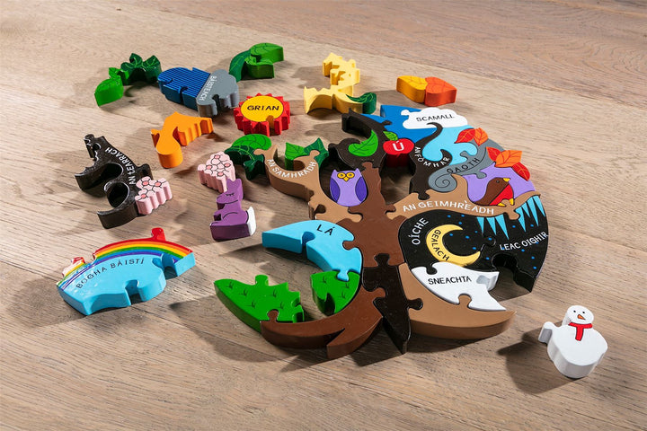 Handmade Wooden Jigsaw Puzzle - Gaelic Seasons