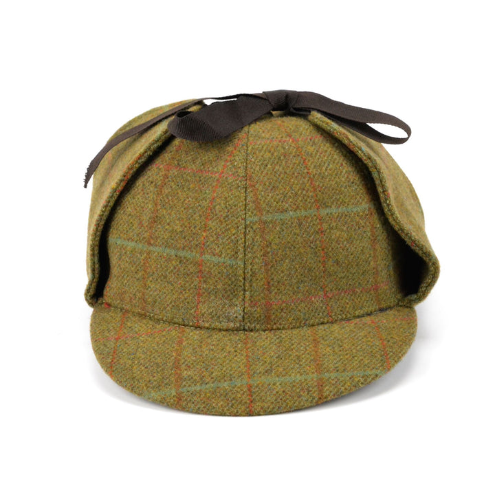 DuPont Teflon coated tweed deerstalker hat - Dark green