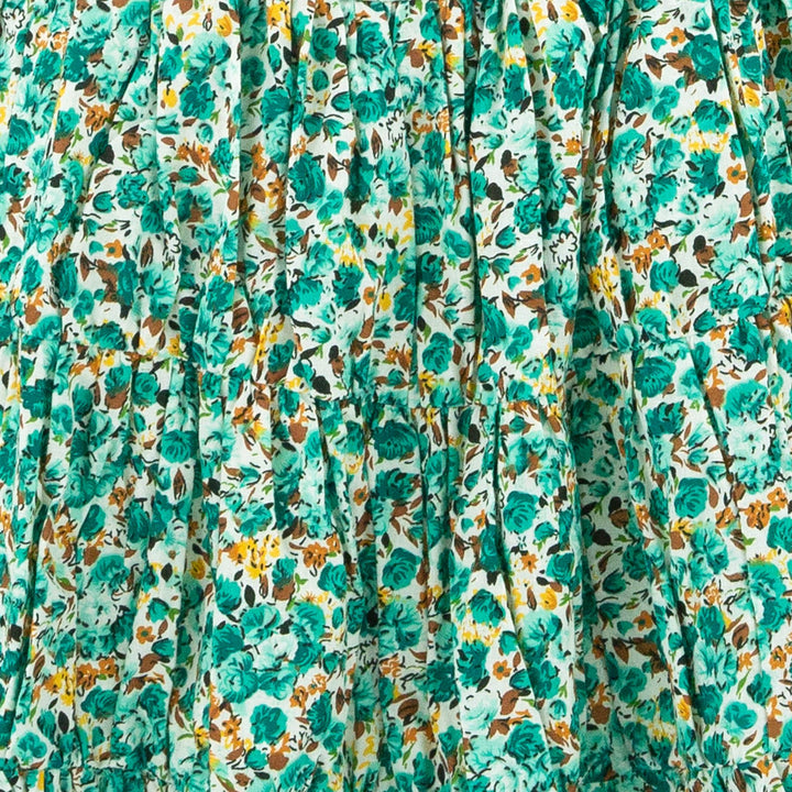 Tier Drop Summer Dress - Teal Freesia
