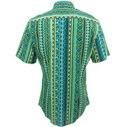 Slim Fit Short Sleeve Shirt - Aztec