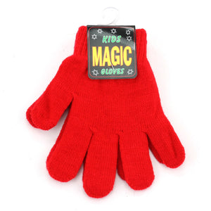 Magiske handsker strækbare handsker til børn - røde