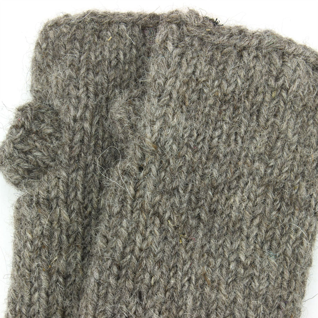 Wool Knit Arm Warmer - Plain - Oatmeal