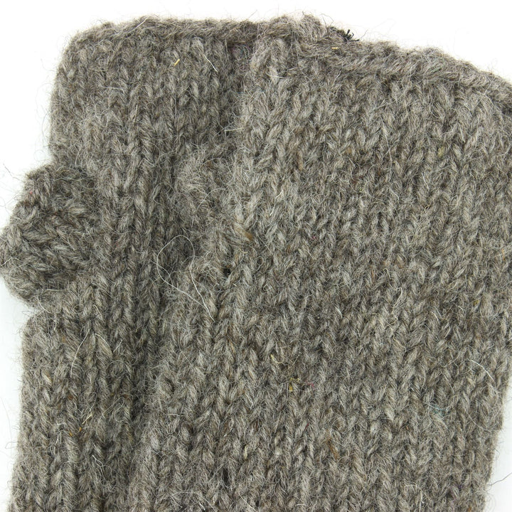 Wool Knit Arm Warmer - Plain - Oatmeal