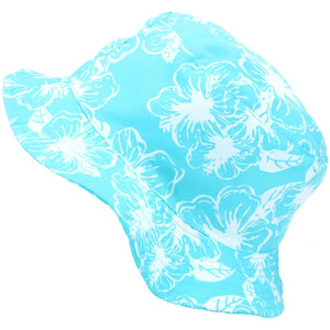 Chapeau Bob Enfant Fleur d'Hibiscus - Bleu