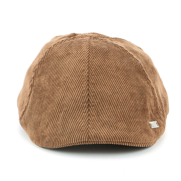 Corduroy Duckbill Flat Cap - Brown