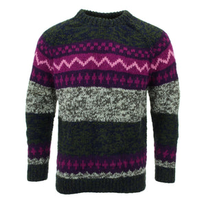 Hand Knitted Wool Jumper - SD Dark Multi