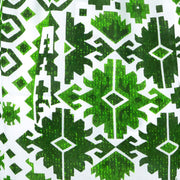 Halterneck Wrinkle Dress - Green Aztec