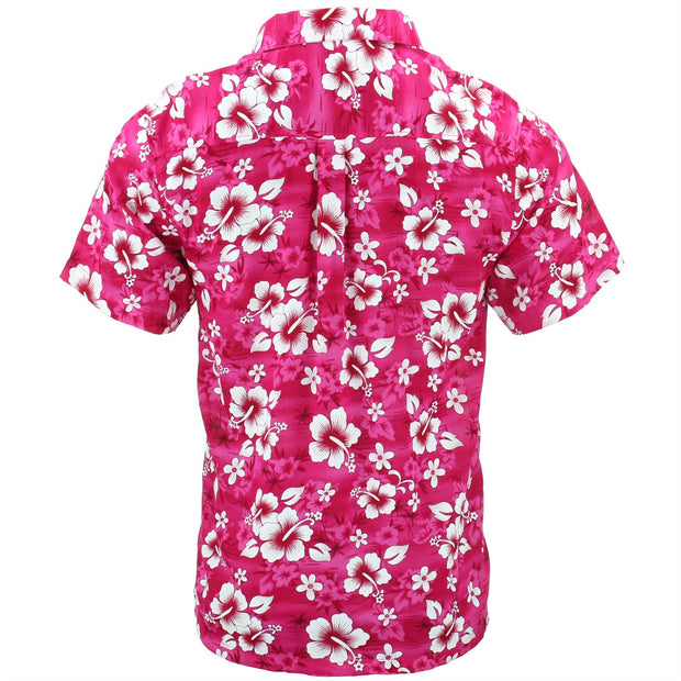 Short Sleeve Hawaiian Shirt - Pink