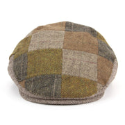 Patchwork tweed flat cap - Brown
