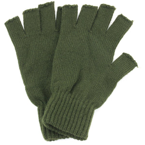 Fingerless Mens Gloves - Olive