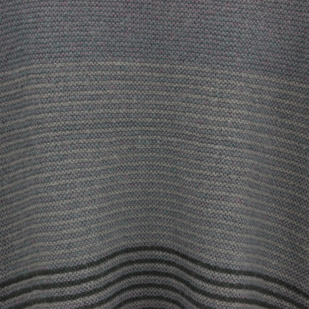 Wool Blend Knit Jumper with Fine Stripe Design - Blue