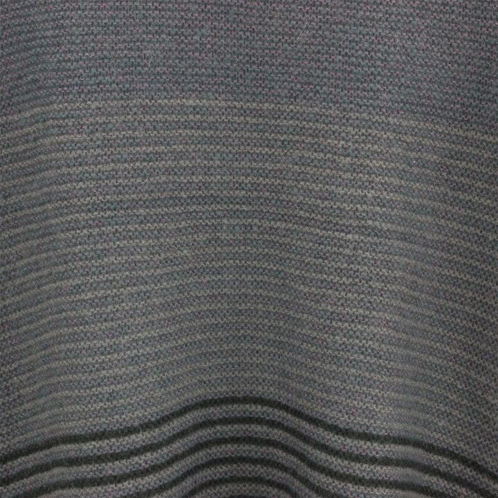 Wool Blend Knit Jumper with Fine Stripe Design - Blue