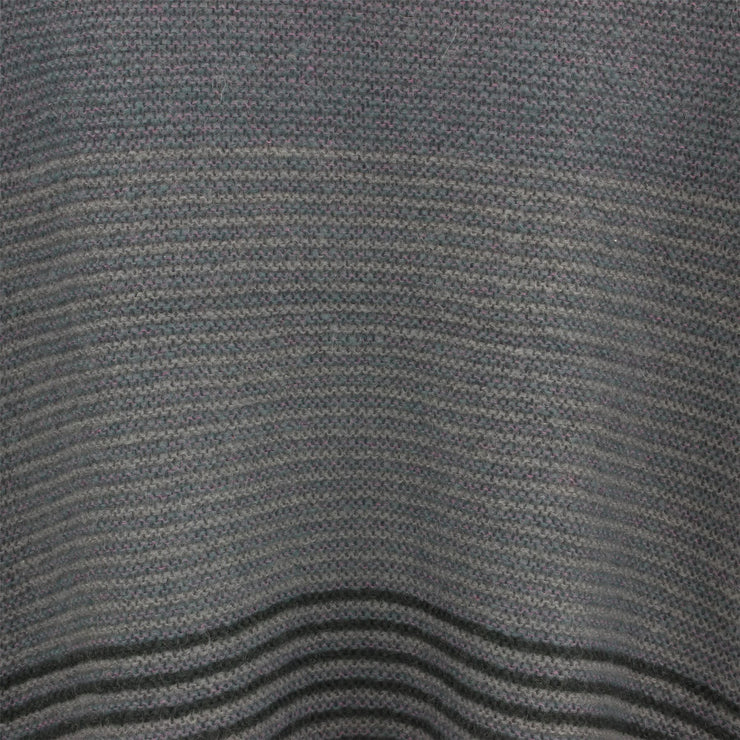 Wool Blend Knit Jumper with Fine Stripe Design - Blue