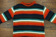 Hand Knitted Wool Jumper - Stripe Anu