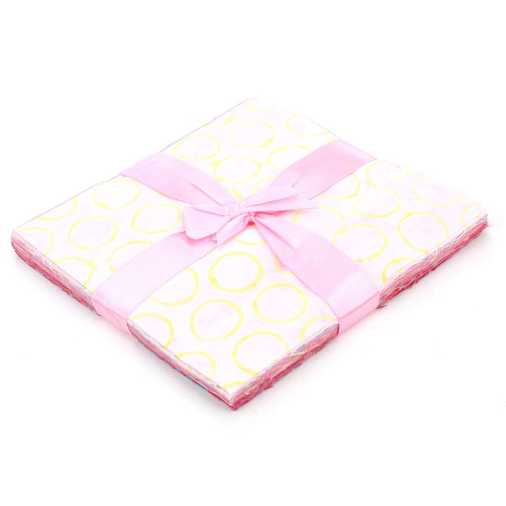 Charm Pack - 40 x 5" Squares of Cotton Batik
