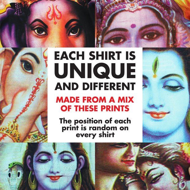 Regular Fit Long Sleeve Shirt - Random Mixed Panel - Ganesh