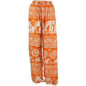 Pantalon ample ali baba sarouel éléphant - orange