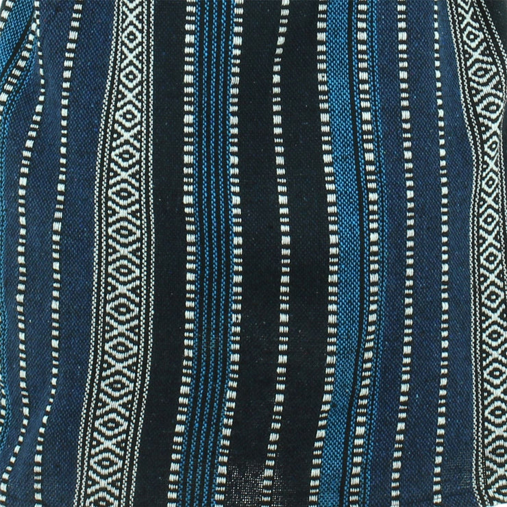Thai Woven Dungaree Dress - Blue
