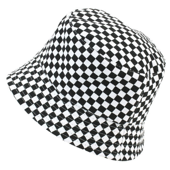 Canvas Bucket Hat - Check