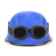 Combat Novelty Festival Helmet with Goggles - Blue