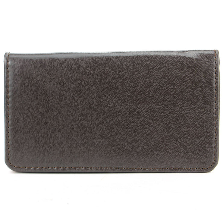 Real Leather Colourful Purse Wallet - Brown
