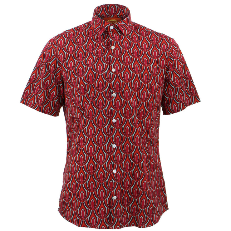 Tailored Fit Short Sleeve Shirt - Red Claw