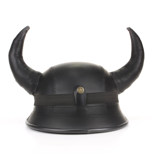Viking Horned Novelty Festival Helmet with Goggles - Black
