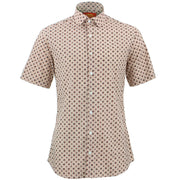 Tailored Fit Short Sleeve Shirt - Tiny Floral Tile