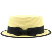 Short Brim Straw Paper Boater Hat