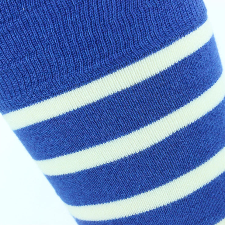 Long Bamboo Socks - Blue & White