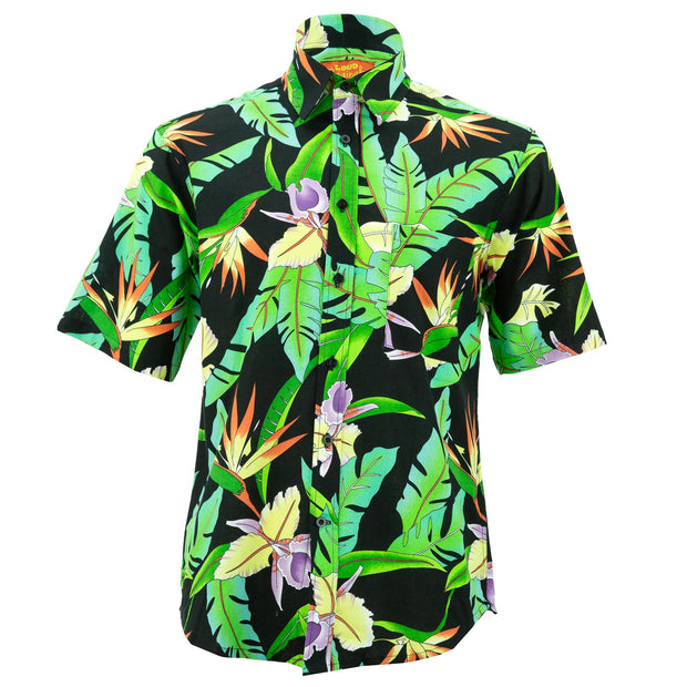Regular Fit Short Sleeve Shirt - Jungle Palm