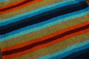 Chunky Wool Knit Jumper - Stripe Retro C