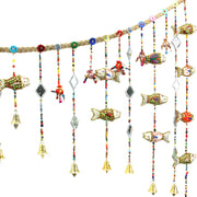 Handmade Rajasthani Strings Hanging Decorations - Door Garland - Fish