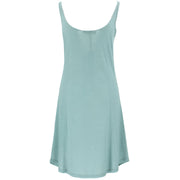 Sleeveless Jersey Scoop Neck A-Line Dress - Sea Green