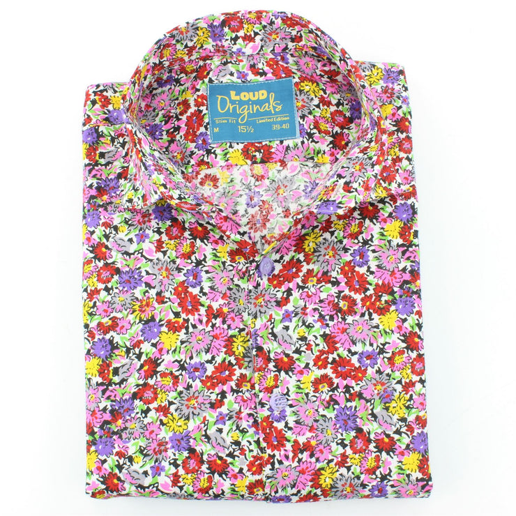 Slim Fit Short Sleeve Shirt - Ditzy Floral