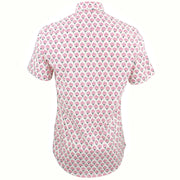 Tailored Fit Short Sleeve Shirt - Raspberries