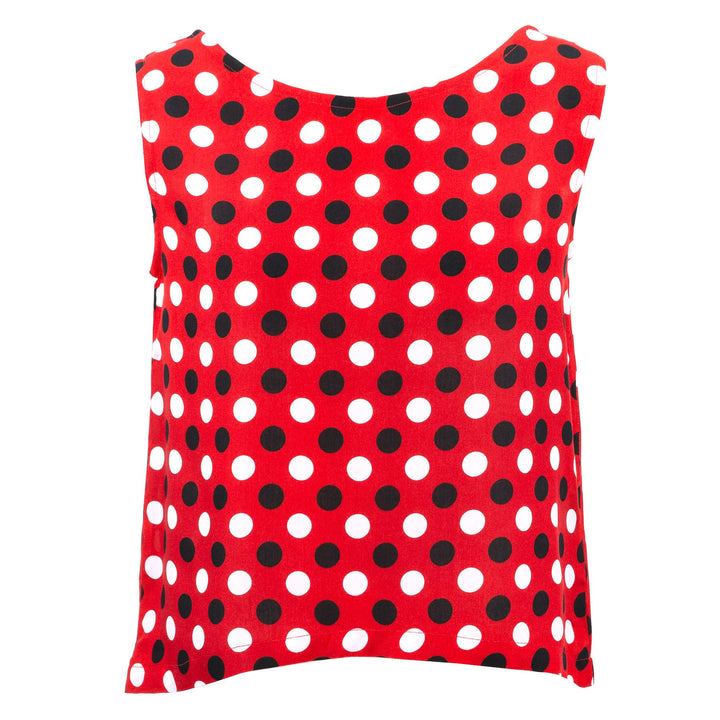 Box Top - Red Polka